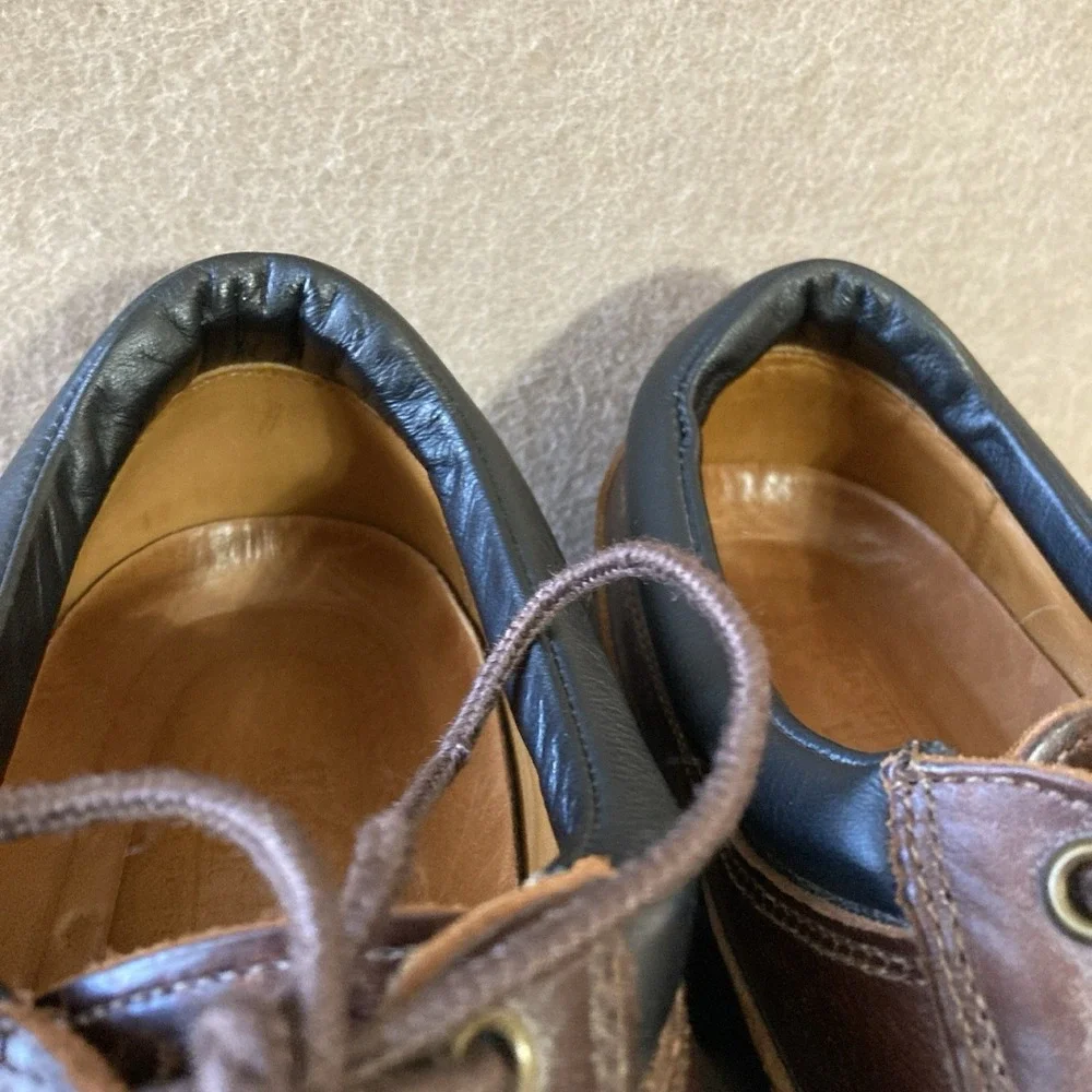 Alan‎ Edmonds Leather Oxford Shoes Sz 10.5 B Brown Vibram Sole Gumlite 90s Style